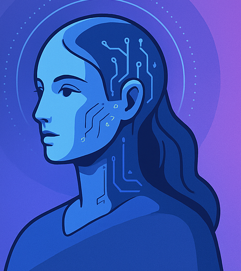 AI Woman Illustration